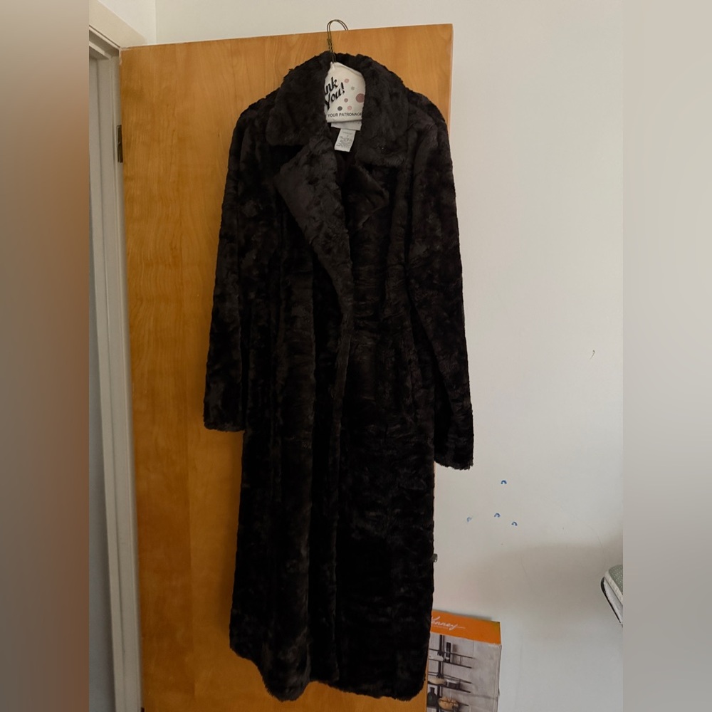 Hugo Buscati Dark Brown Teddy Jacket used twice